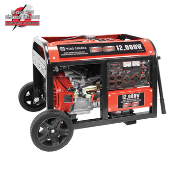 Power Force KCG-12000GE 12,000W Gasoline Generator w/ Electric Start and Wheel Kit